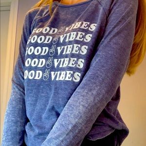 good vibes ✌️ long sleeved tee